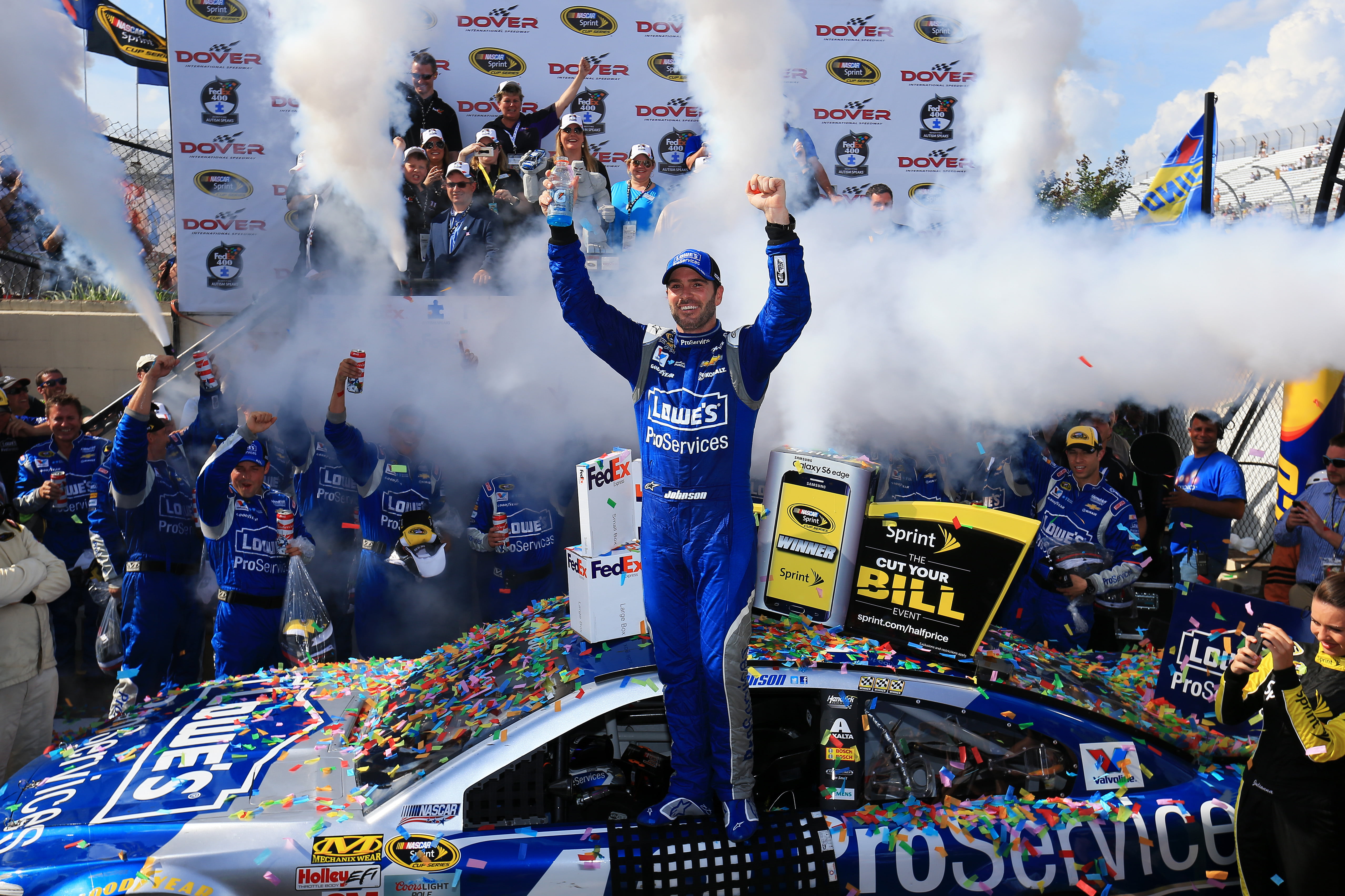 Jimmie Johnson Wins 10th NASCAR Sprint Cup Series Race At Dover