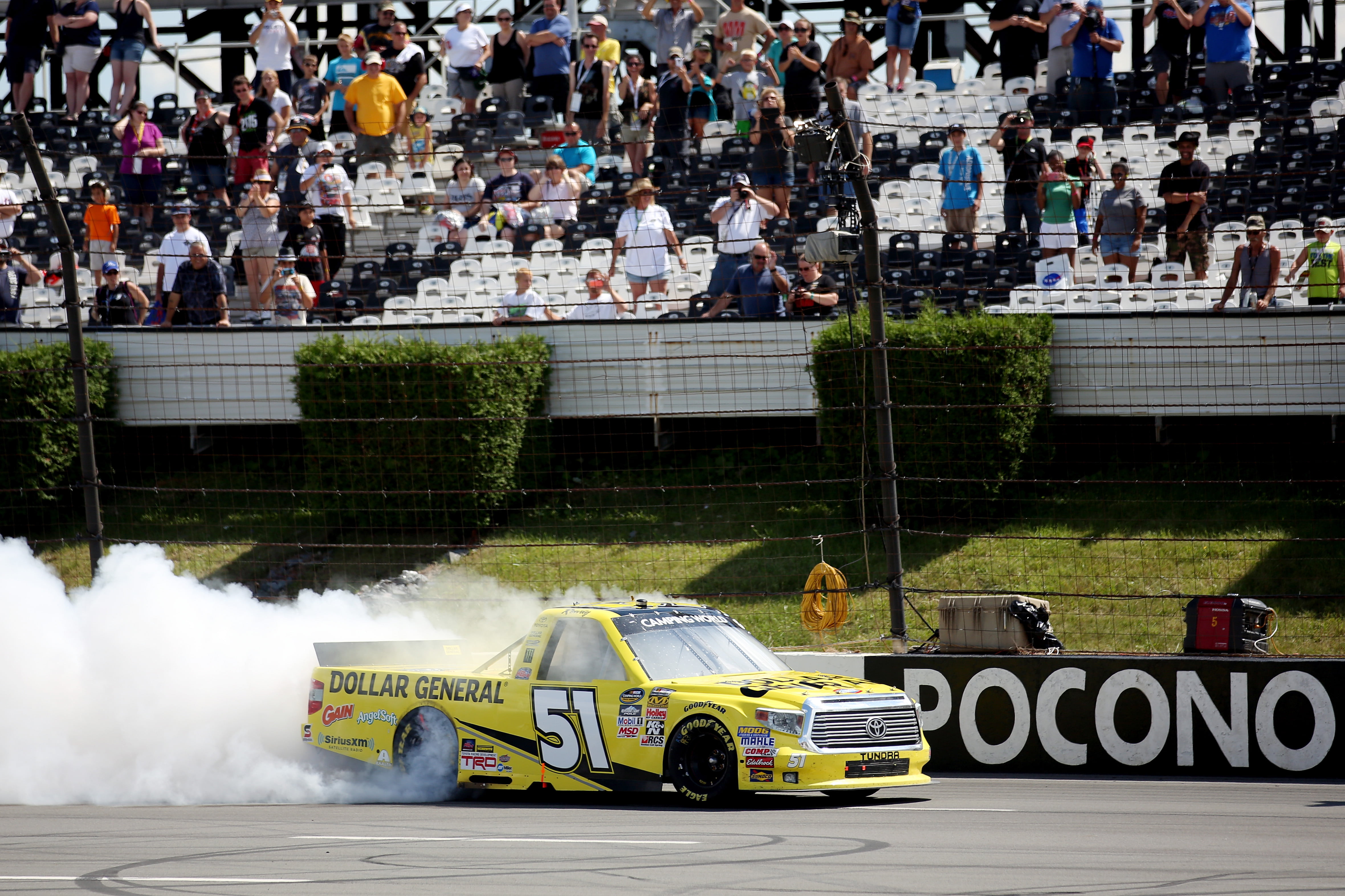 Red-Hot Kyle Busch Wins Pocono Truck Race In Third Overtime